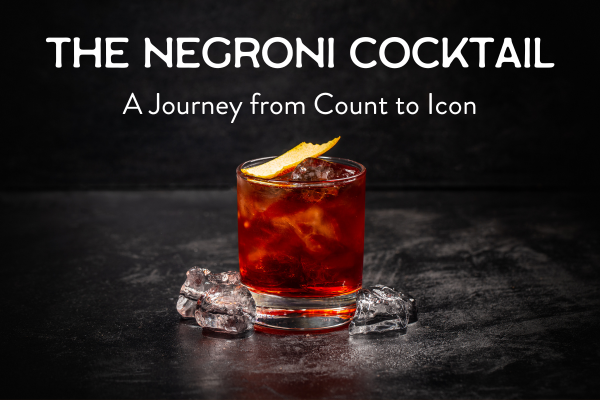 The Negroni Cocktail History, nigroni cocktail in a glass with ice